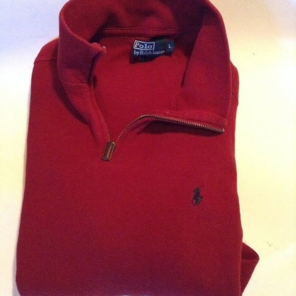 POLO RALPH LAUREN  BURGUNDY  PULLOVER SWEATER